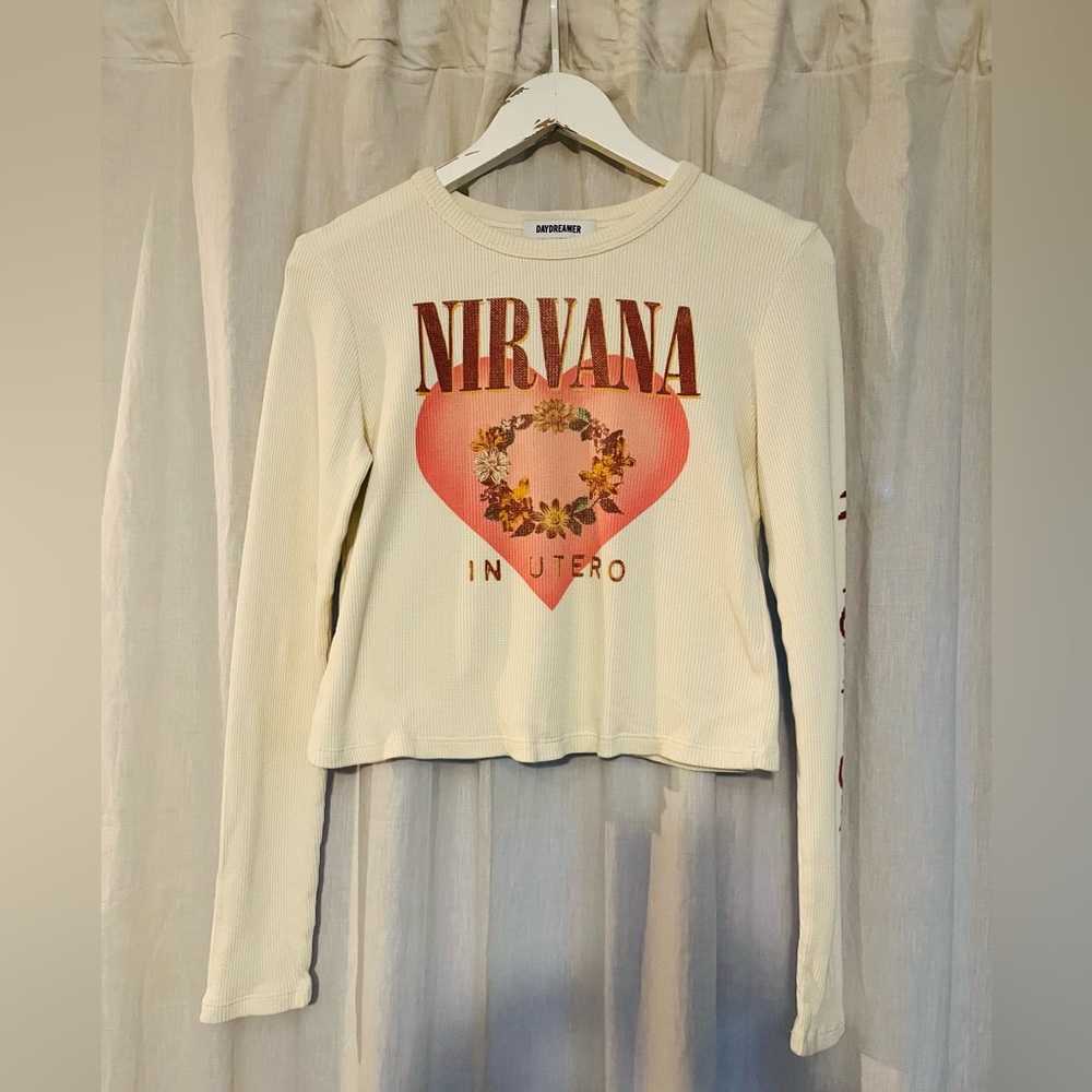 DAYDREAMER Nirvana Cropped Thermal Long Sleeve
